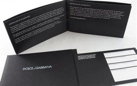 certificado de autenticidad dolce gabbana|false dolce gabbana.